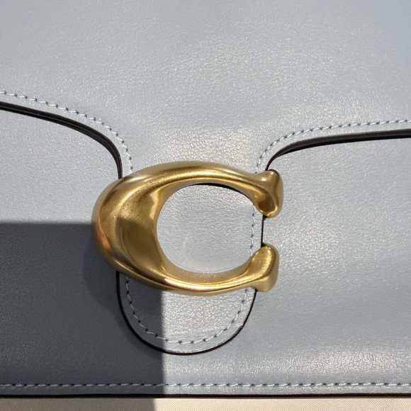 NWT Authentic Coach Chain Tabby bluebell with chain and leather straps - Picture 5 of 11